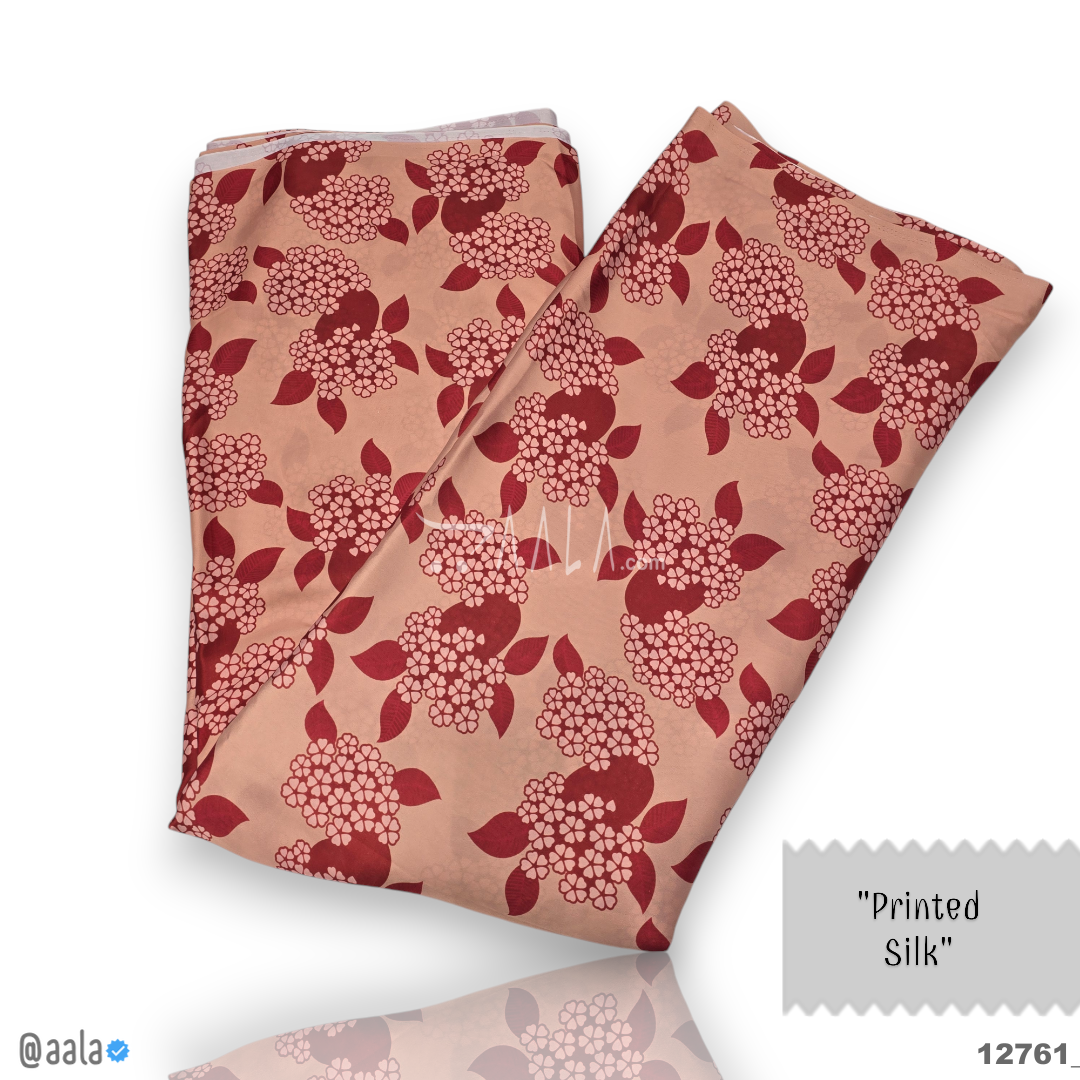 Printed Silk Blend 44-Inches PRINTED Per-Metre #12761