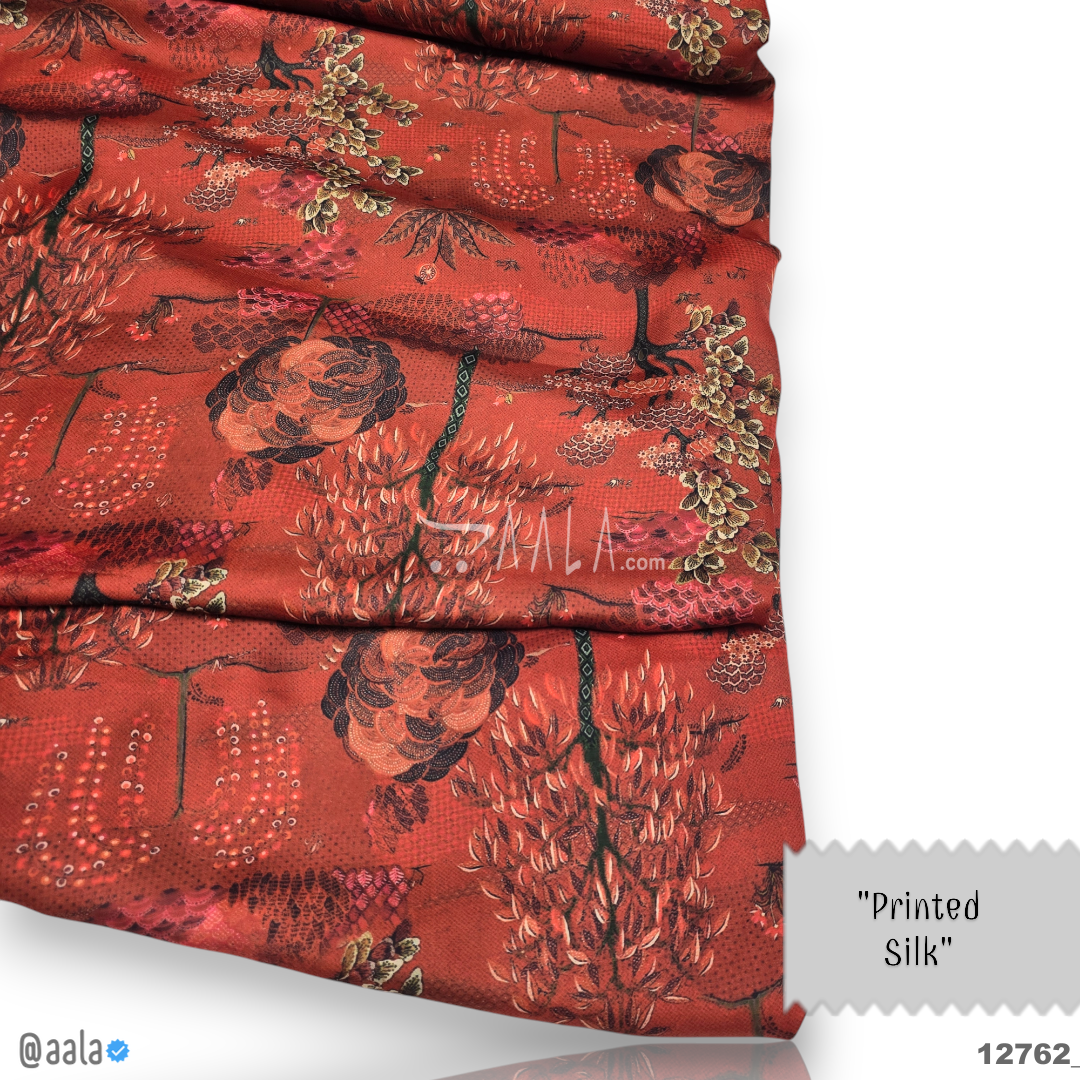 Printed Silk Blend 44-Inches PRINTED Per-Metre #12762