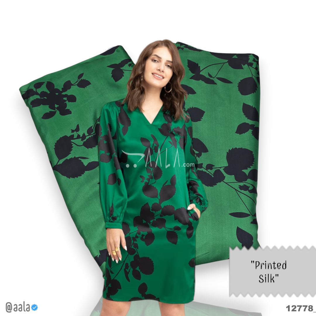 Printed Silk Blend 44-Inches PRINTED Per-Metre #12778