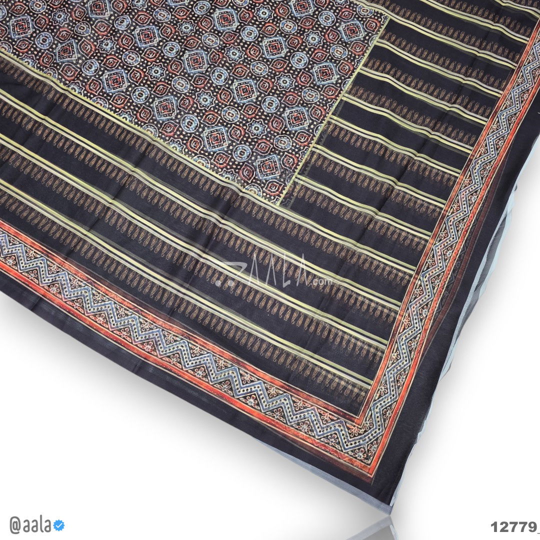 Printed-Tabby Chiffon Blend Dupatta-32-Inches PRINTED 2.25-Metres #12779