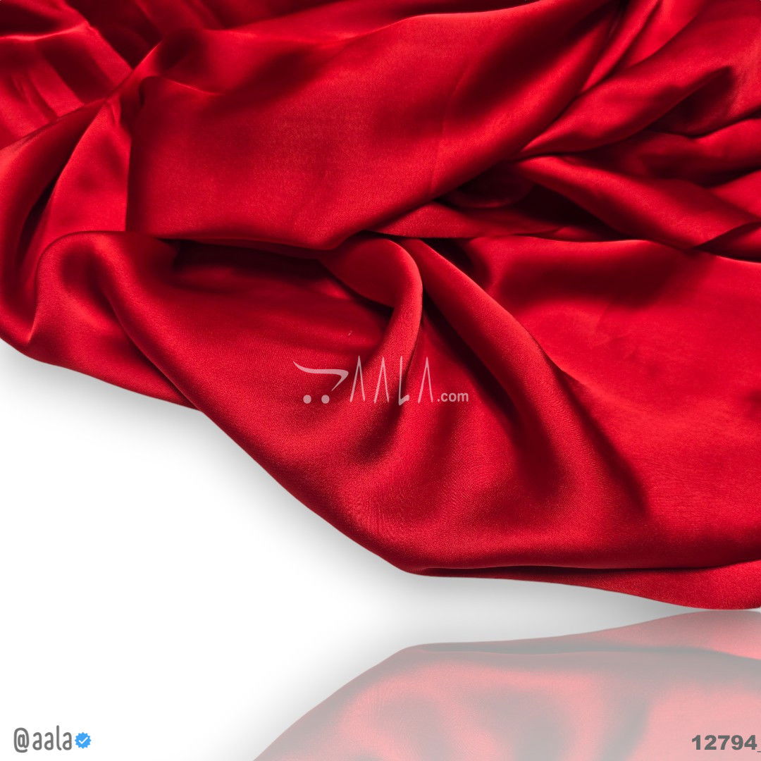 Pea Silk Blend 44-Inches RED Per-Metre #12794