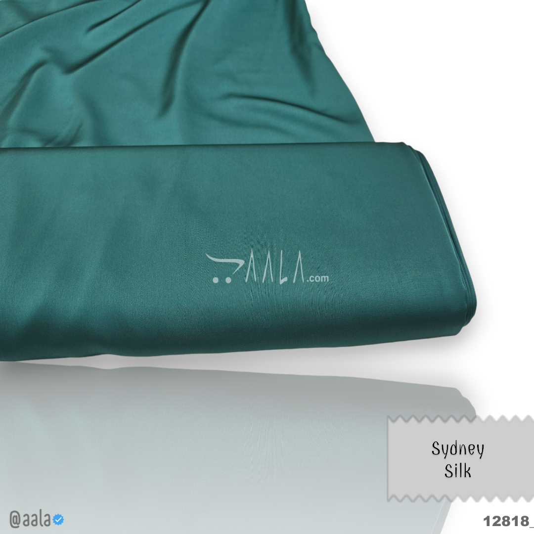 Sydney Silk blend 58-Inches TEAL Per-Metre #12818