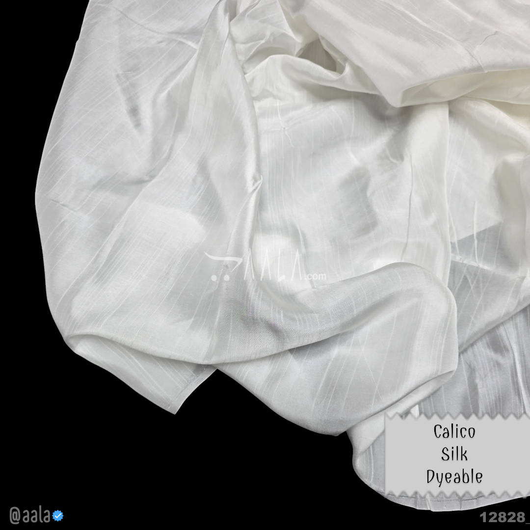 Calico Silk Viscose 44-Inches DYEABLE Per-Metre 