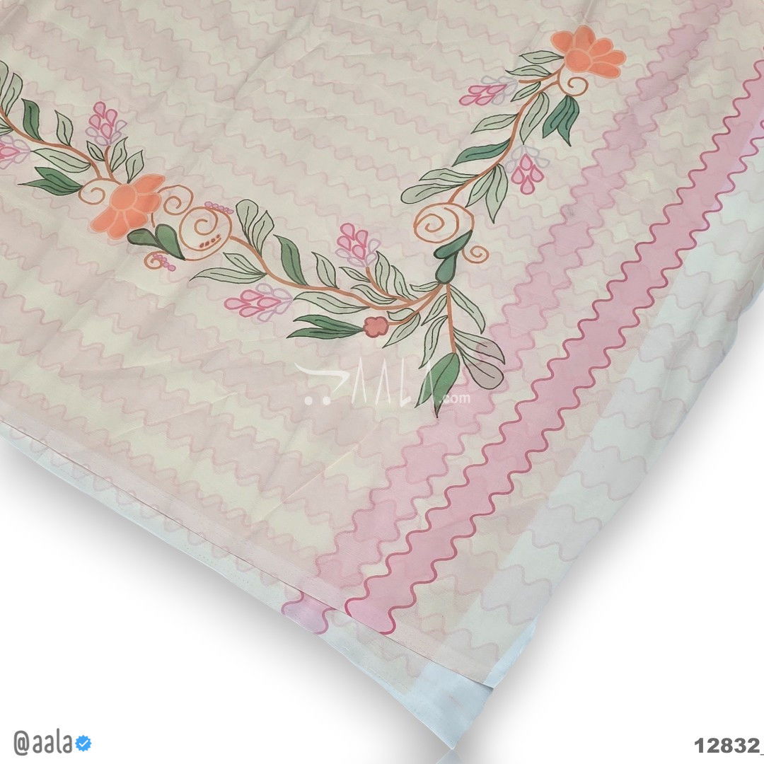 Printed-Tabby Chiffon Blend Dupatta-32-Inches PRINTED 2.25-Metres #12832