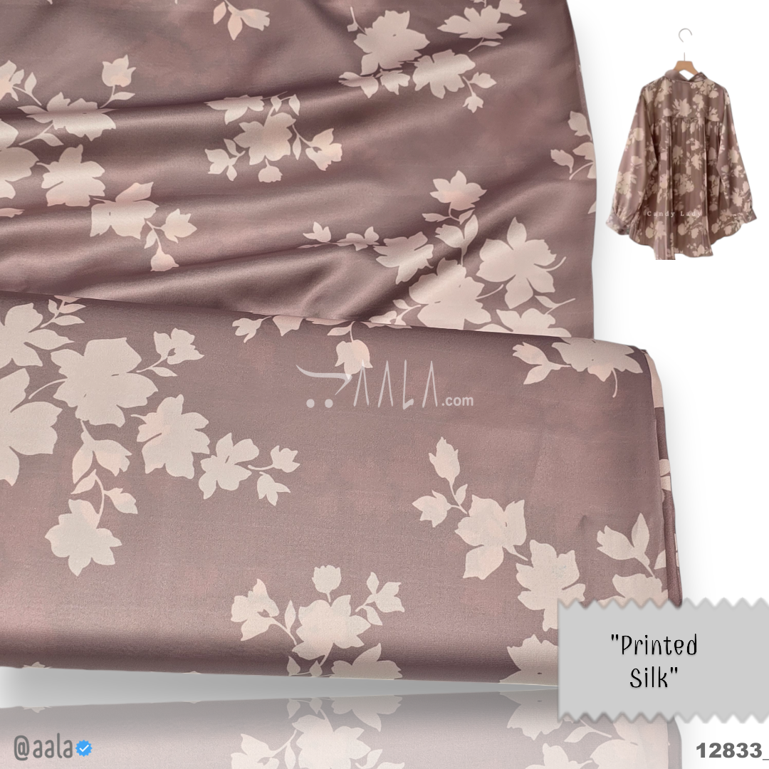Printed Silk Blend 44-Inches PRINTED Per-Metre #12833
