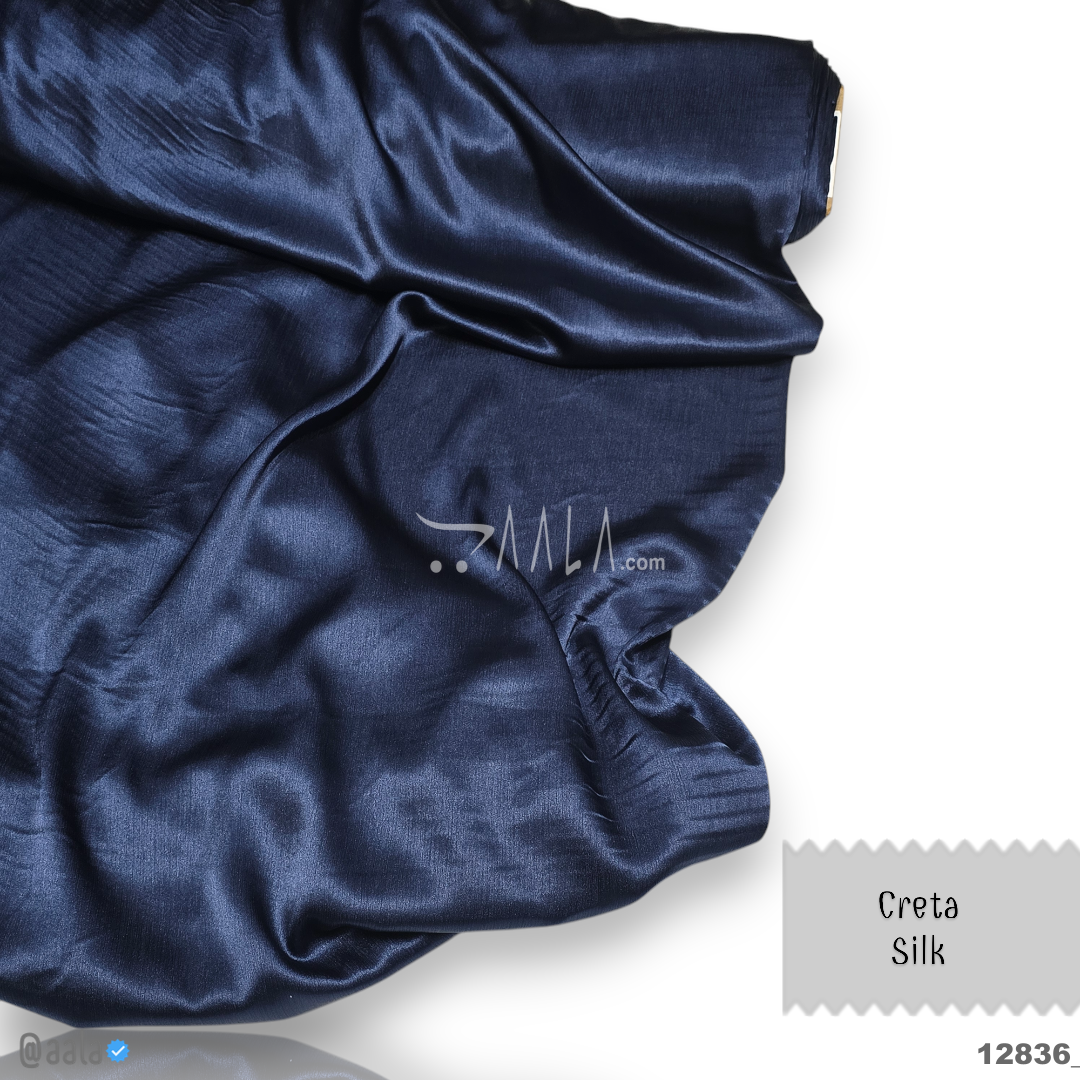 Creta Silk Blend 58-Inches BLUE Per-Metre 