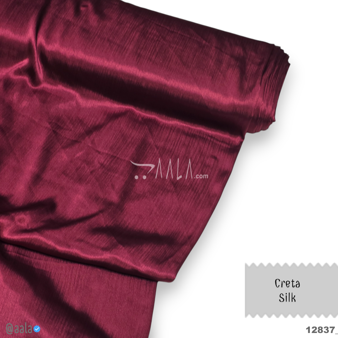 Creta Silk Blend 58-Inches MAROON Per-Metre #12837