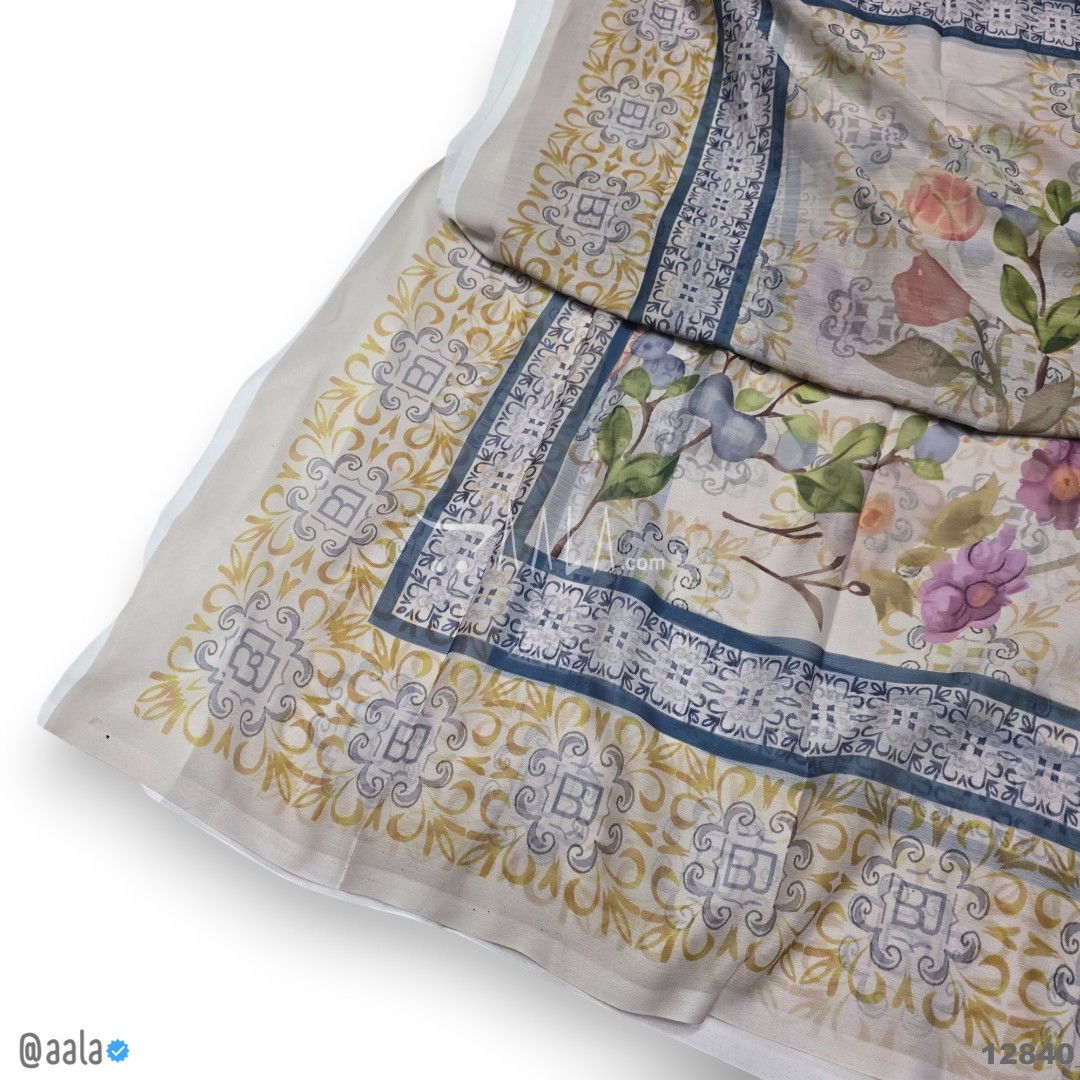Printed-Tabby Chiffon Blend Dupatta-32-Inches PRINTED 2.25-Metres #12840