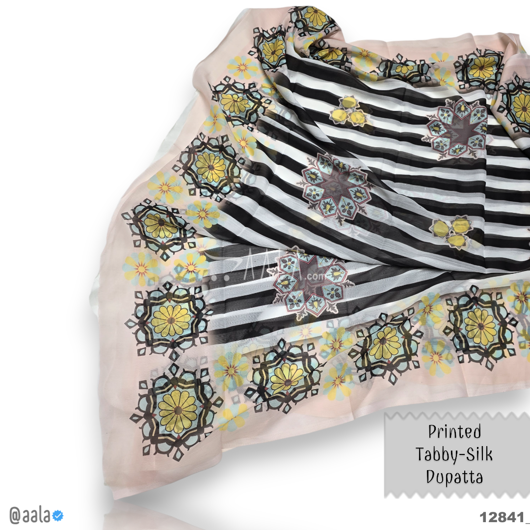 Printed-Tabby Chiffon Blend Dupatta-32-Inches PRINTED 2.25-Metres #12841