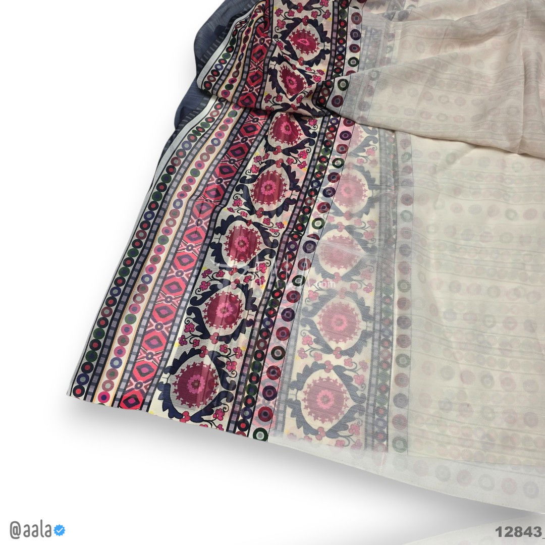 Printed-Tabby Chiffon Blend Dupatta-32-Inches PRINTED 2.25-Metres #12843