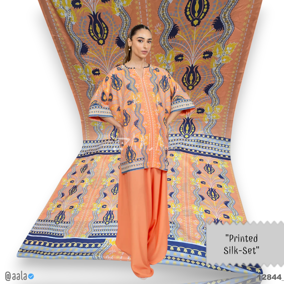 Printed Silk Blend 44-Inches PRINTED Per-Pc #12844