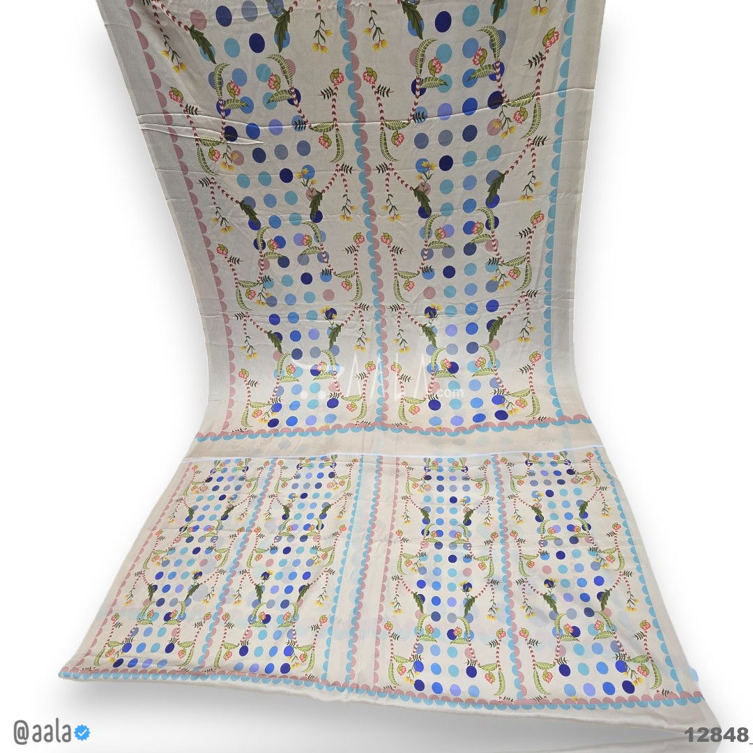 Printed Silk Blend 44-Inches PRINTED Per-Pc #12848
