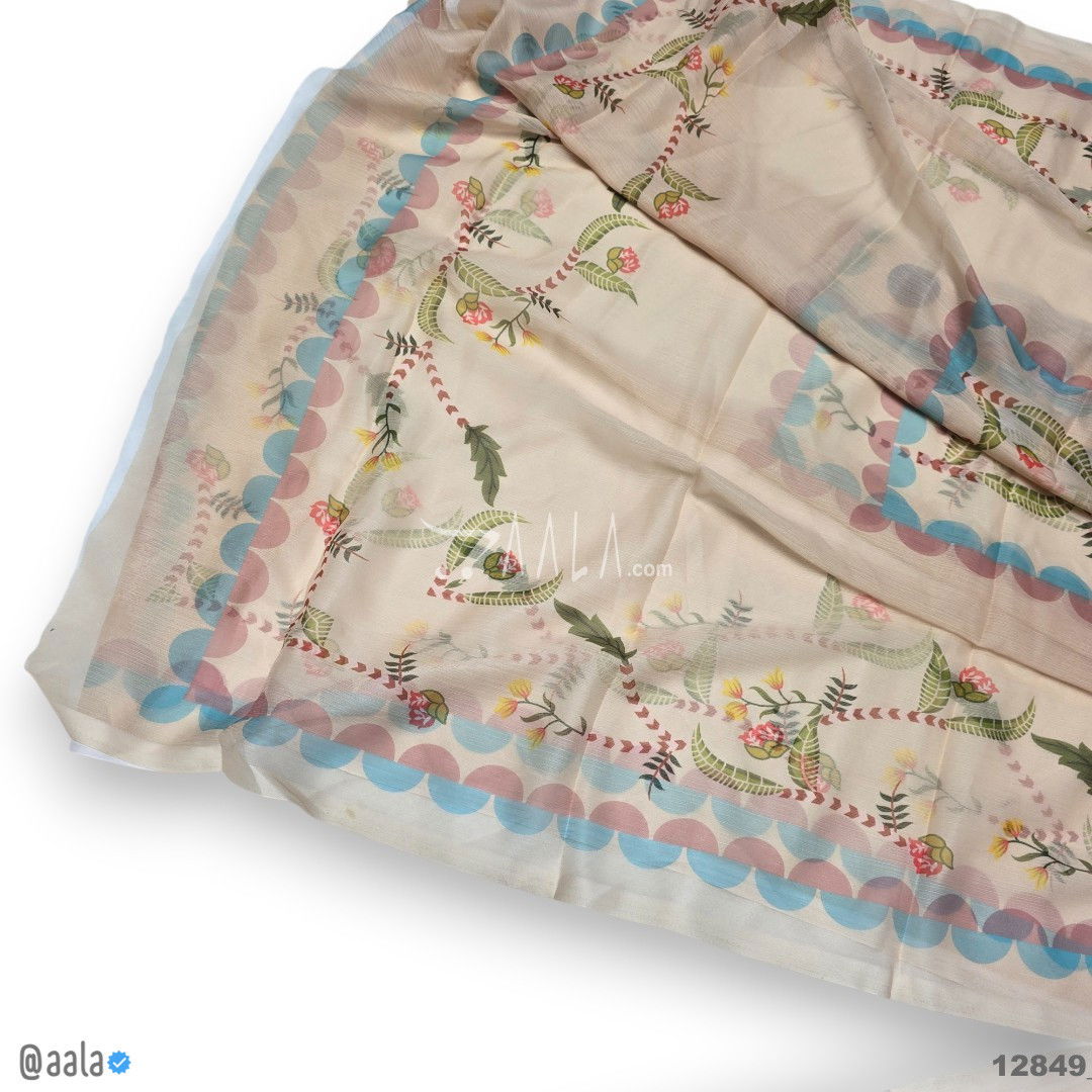 Printed-Tabby Chiffon Blend Dupatta-32-Inches PRINTED 2.25-Metres #12849