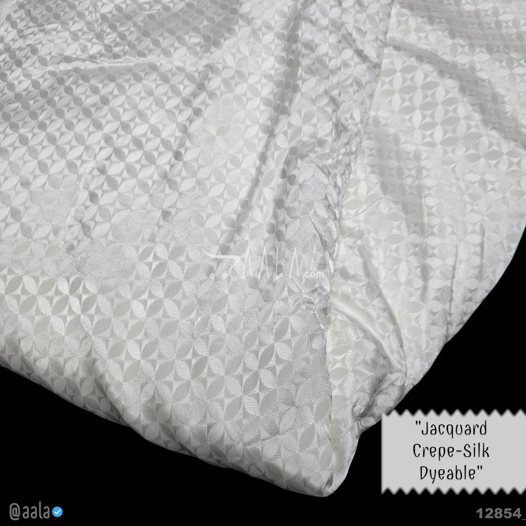 Jacquard Crepe Viscose 44-Inches DYEABLE Per-Metre #12854
