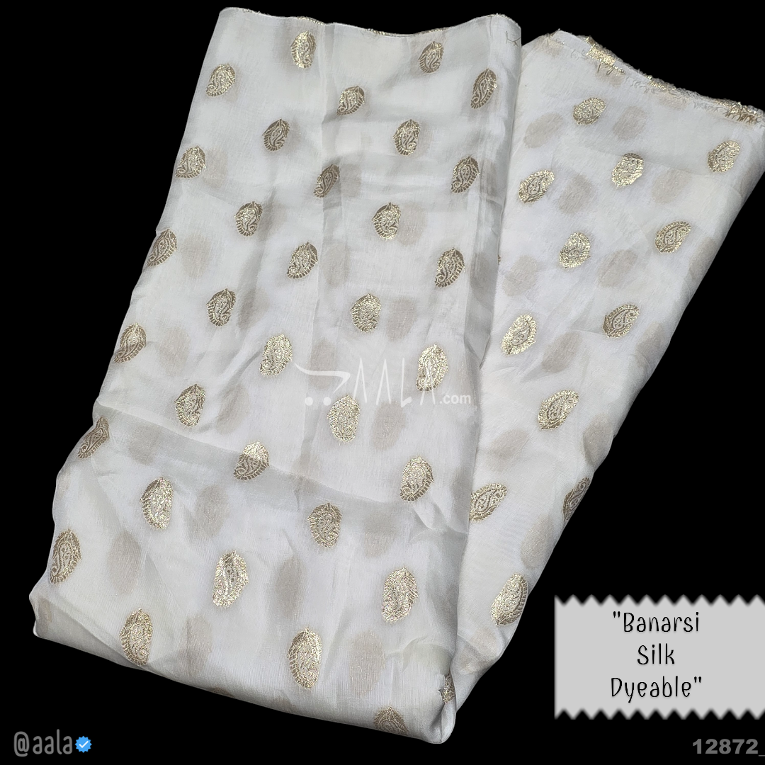 Banarsi-Dola Silk Viscose 44-Inches DYEABLE Per-Metre #12872