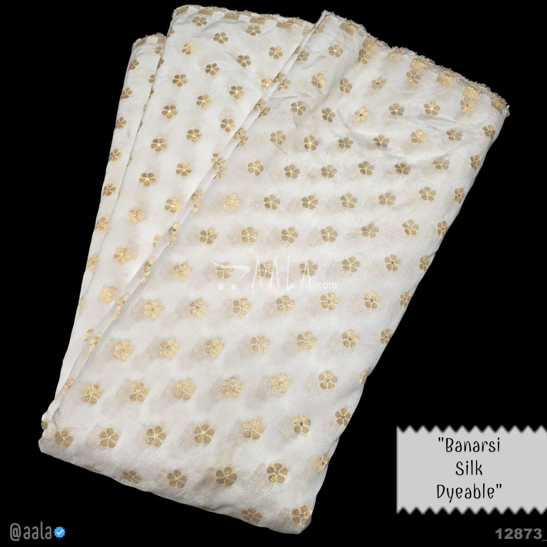 Banarsi-Dola Silk Viscose 44-Inches DYEABLE Per-Metre 