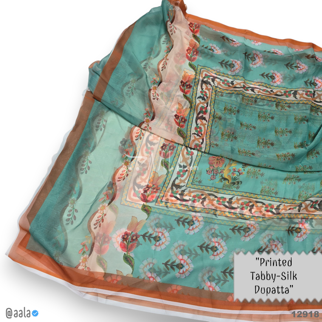 Printed-Tabby Chiffon Blend Dupatta-32-Inches PRINTED 2.25-Metres #12918