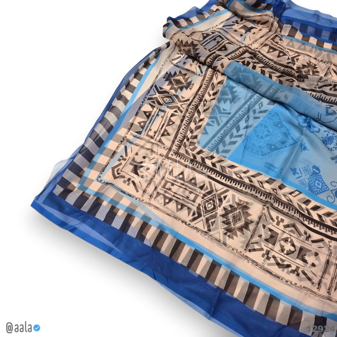 Printed-Tabby Chiffon Blend Dupatta-32-Inches PRINTED 2.25-Metres #12924
