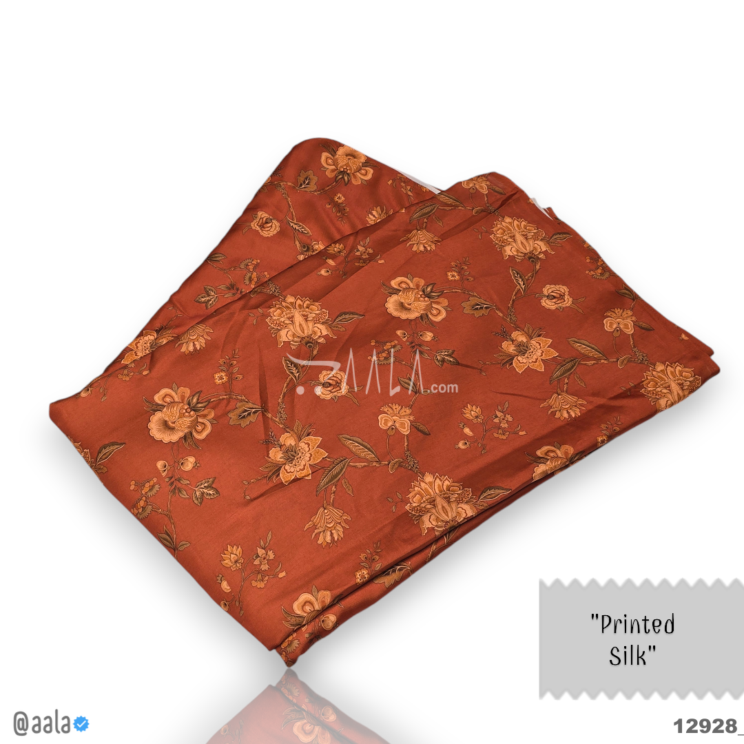 Printed Silk Blend 44-Inches PRINTED Per-Metre #12928