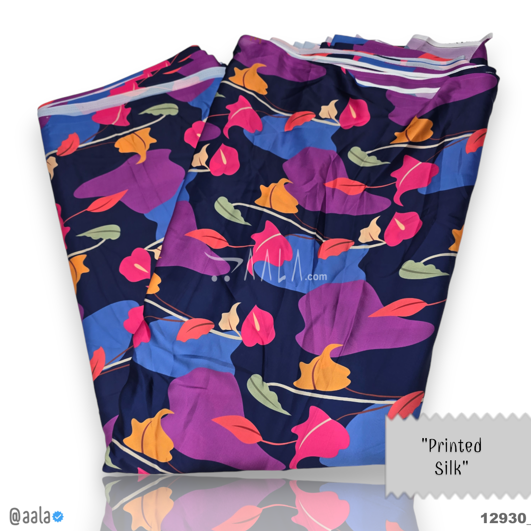 Printed Silk Blend 44-Inches PRINTED Per-Metre #12930