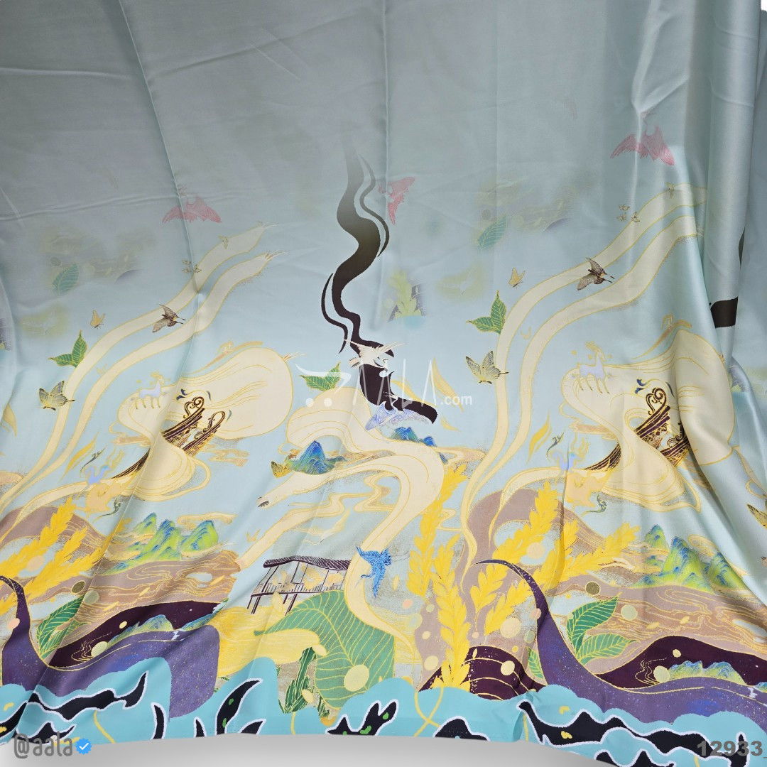 Printed Silk Blend 44-Inches PRINTED Per-Pc #12933