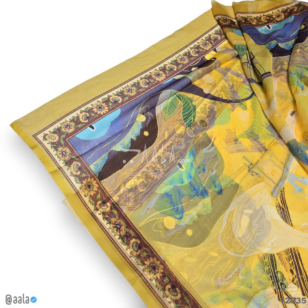 Printed-Tabby Chiffon Blend Dupatta-32-Inches PRINTED 2.25-Metres #12935