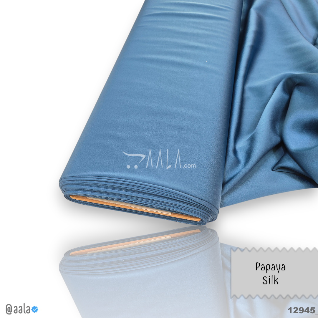 Papaya Silk Blend 58-Inches BLUE Per-Metre