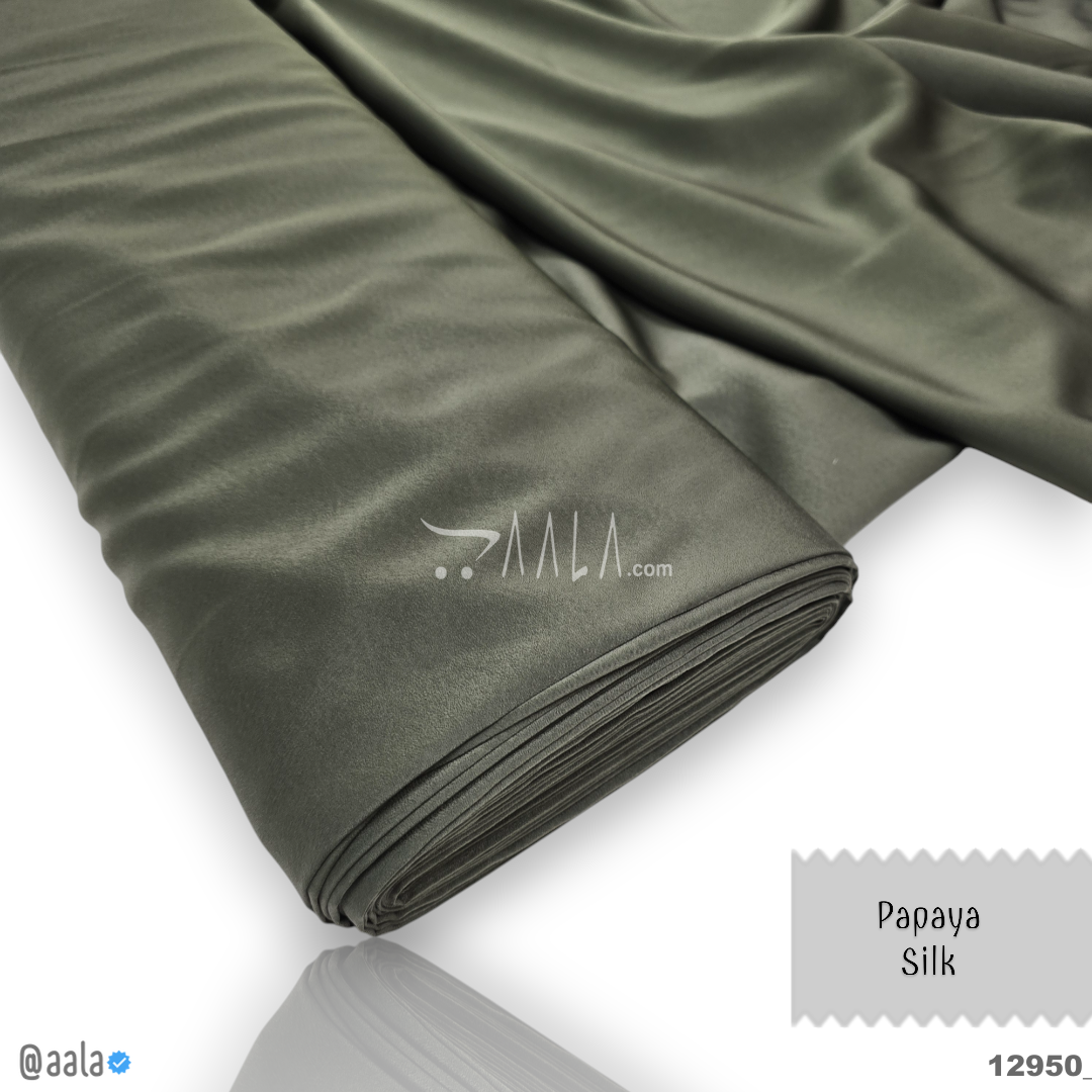Papaya Silk Blend 58-Inches GREEN Per-Metre #12950