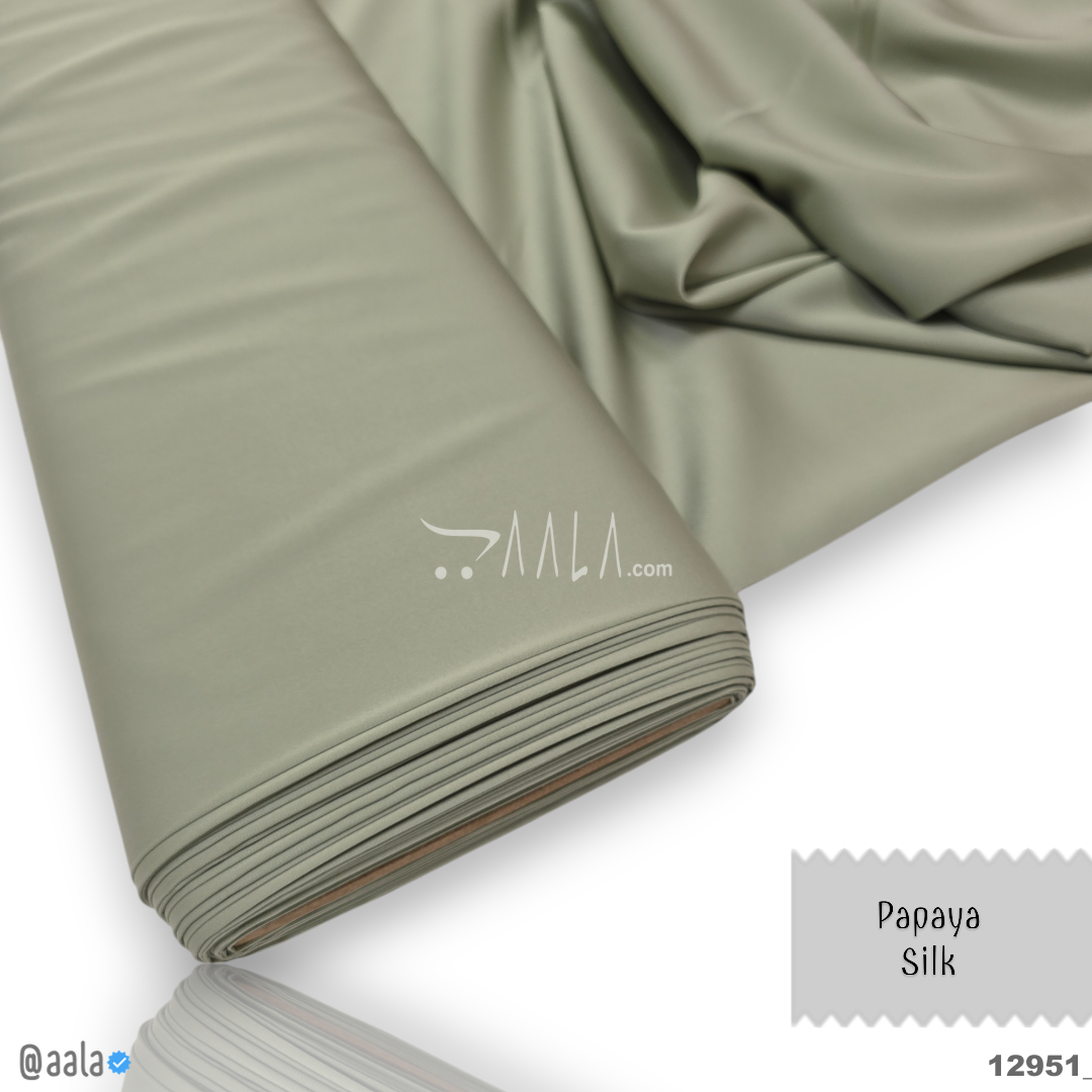 Papaya Silk Blend 58-Inches GREEN Per-Metre #12951