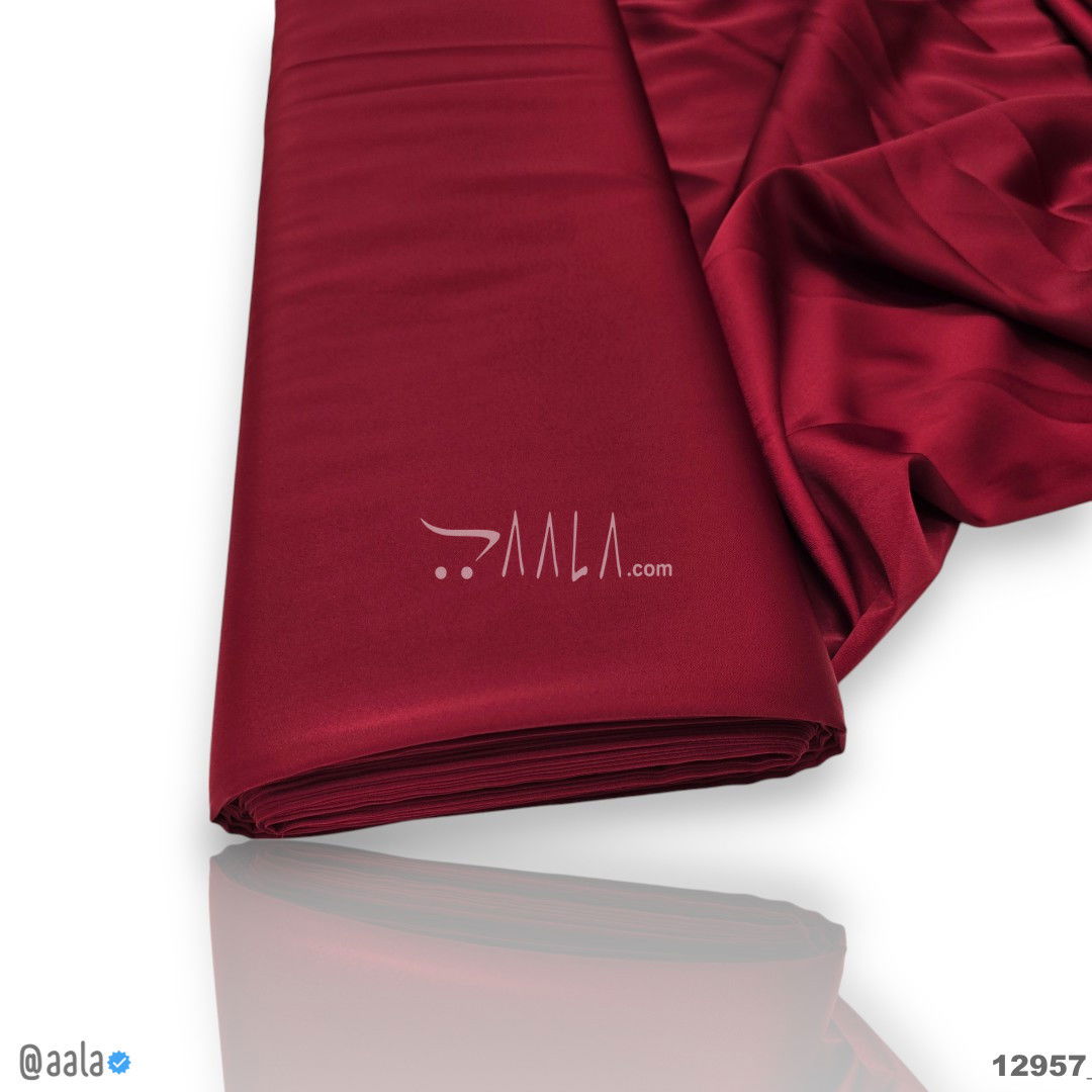 Papaya Silk Blend 58-Inches MAROON Per-Metre #12957