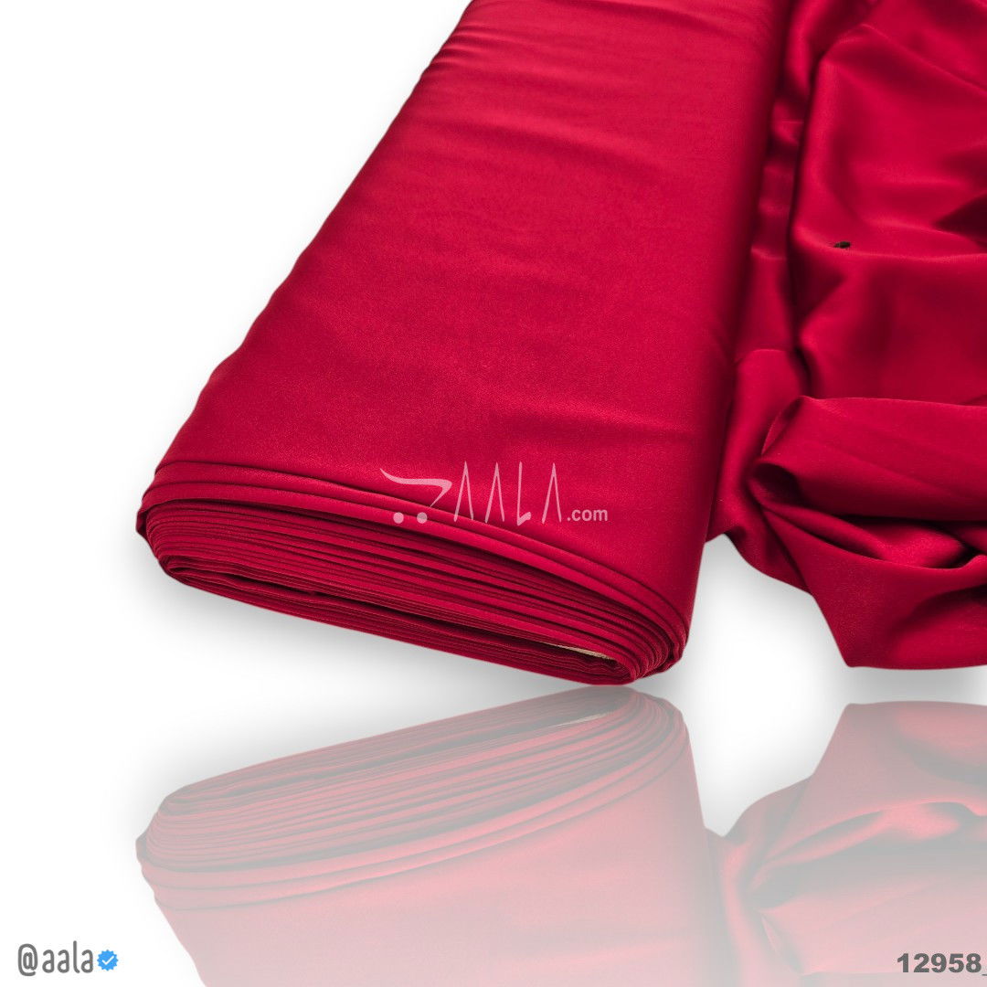 Papaya Silk Blend 58-Inches MAROON Per-Metre #12958