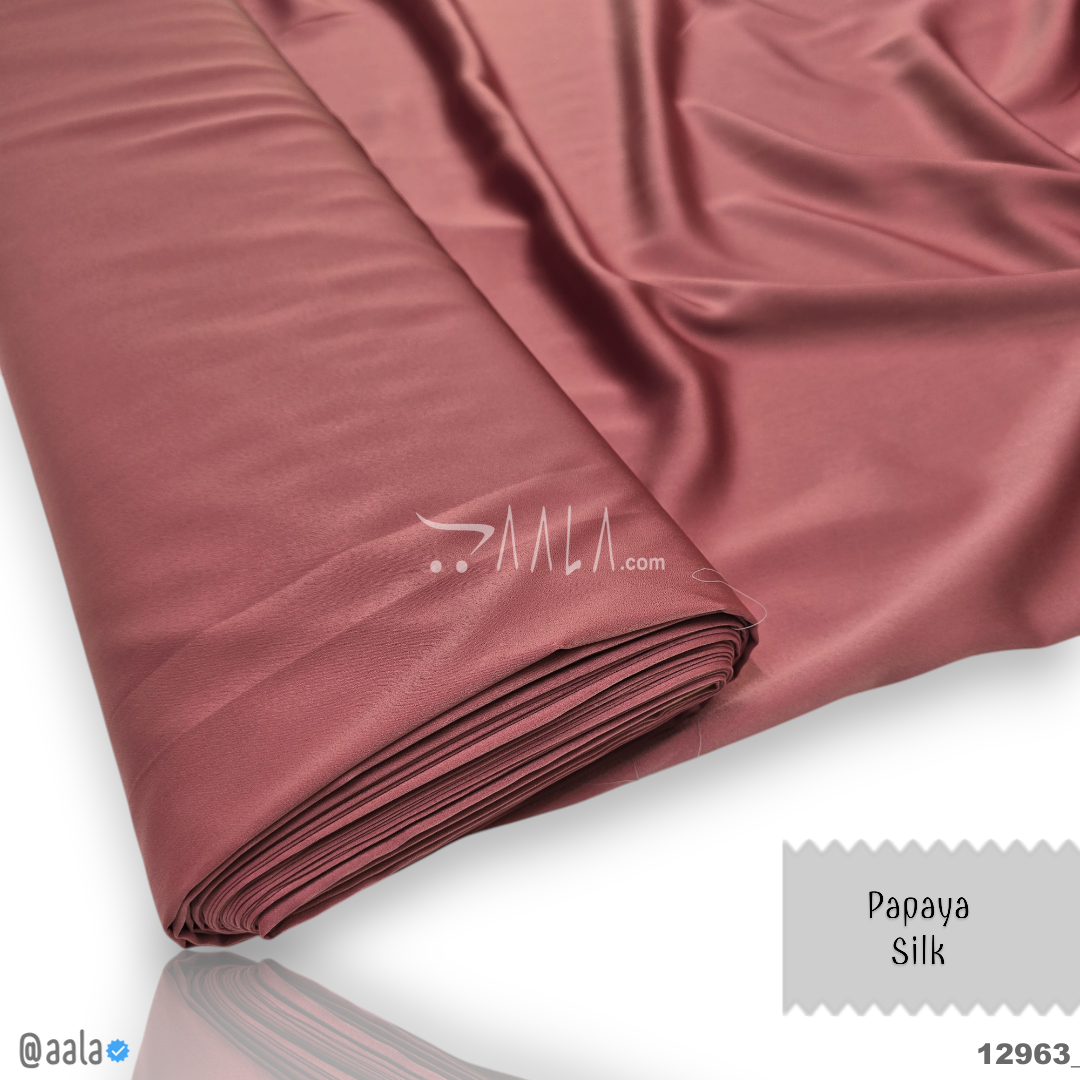 Papaya Silk Blend 58-Inches CARROT Per-Metre #12963