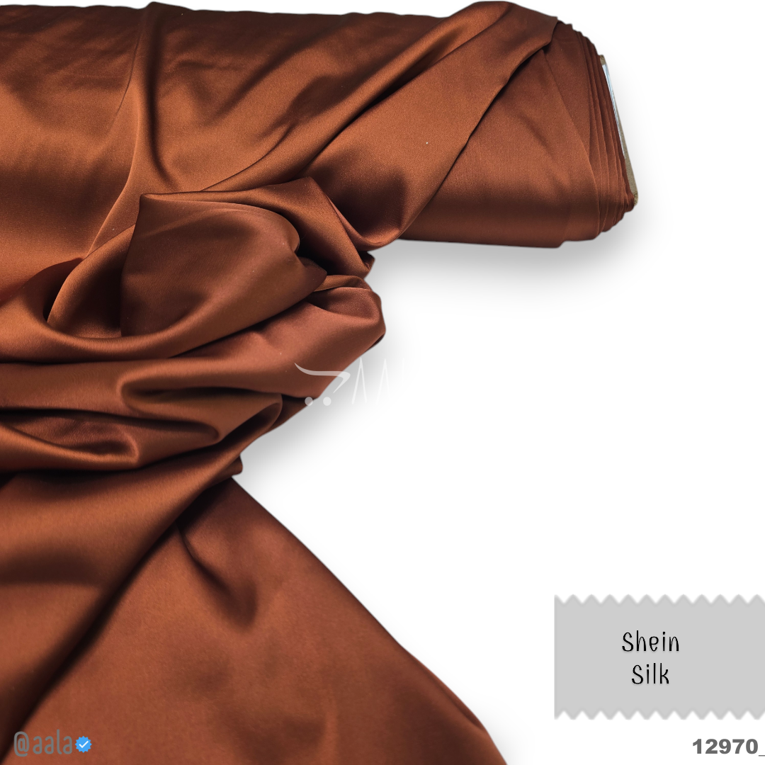 Shein Silk Blend 48-Inches RUST Per-Metre #12970