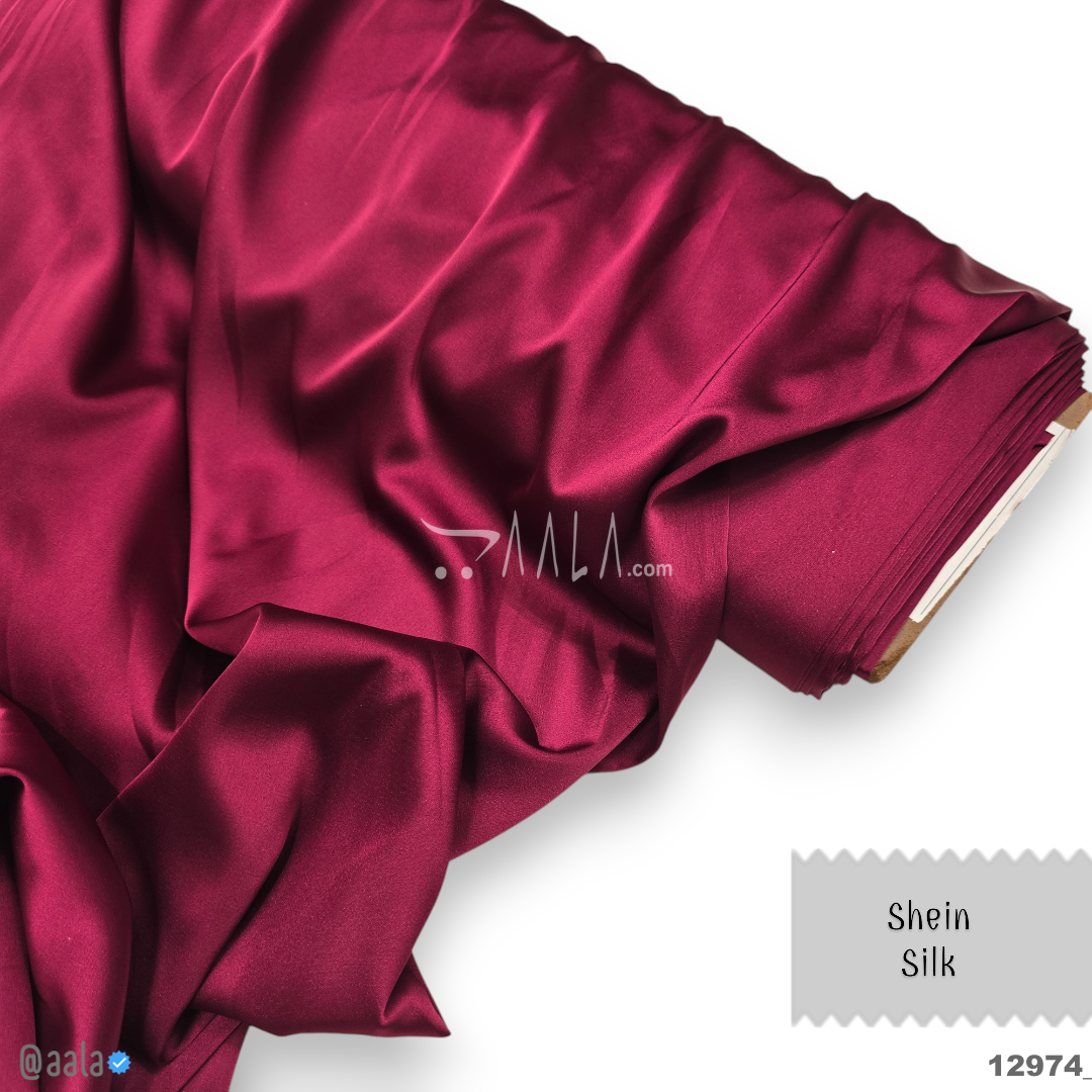 Shein Silk Blend 48-Inches WINE Per-Metre #12974