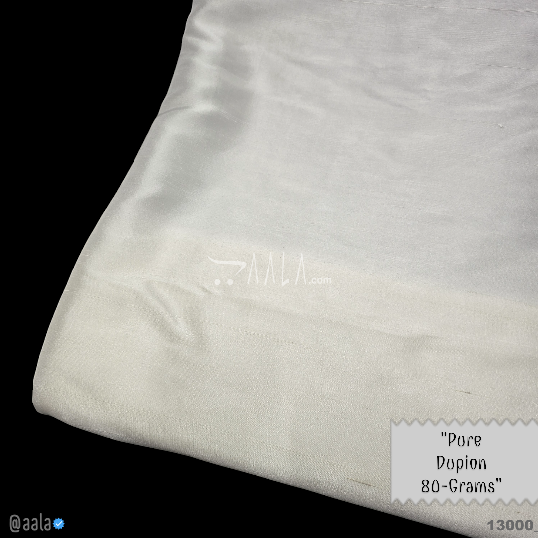 Pure Dupion-80-Grams Silk 44-Inches DYEABLE Per-Metre #13000