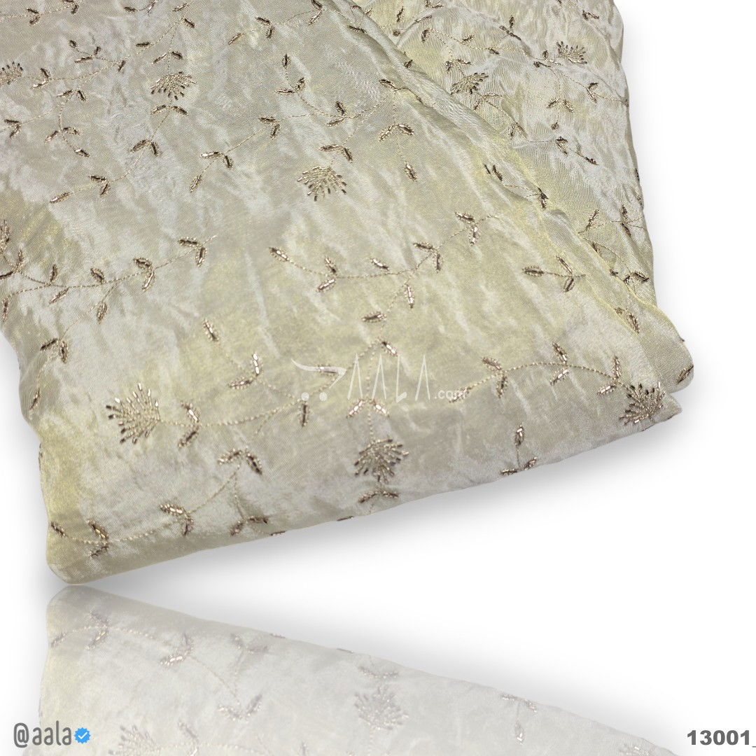 Handwork-Shimmer Organza Viscose 44-Inches DYEABLE Per-Metre 