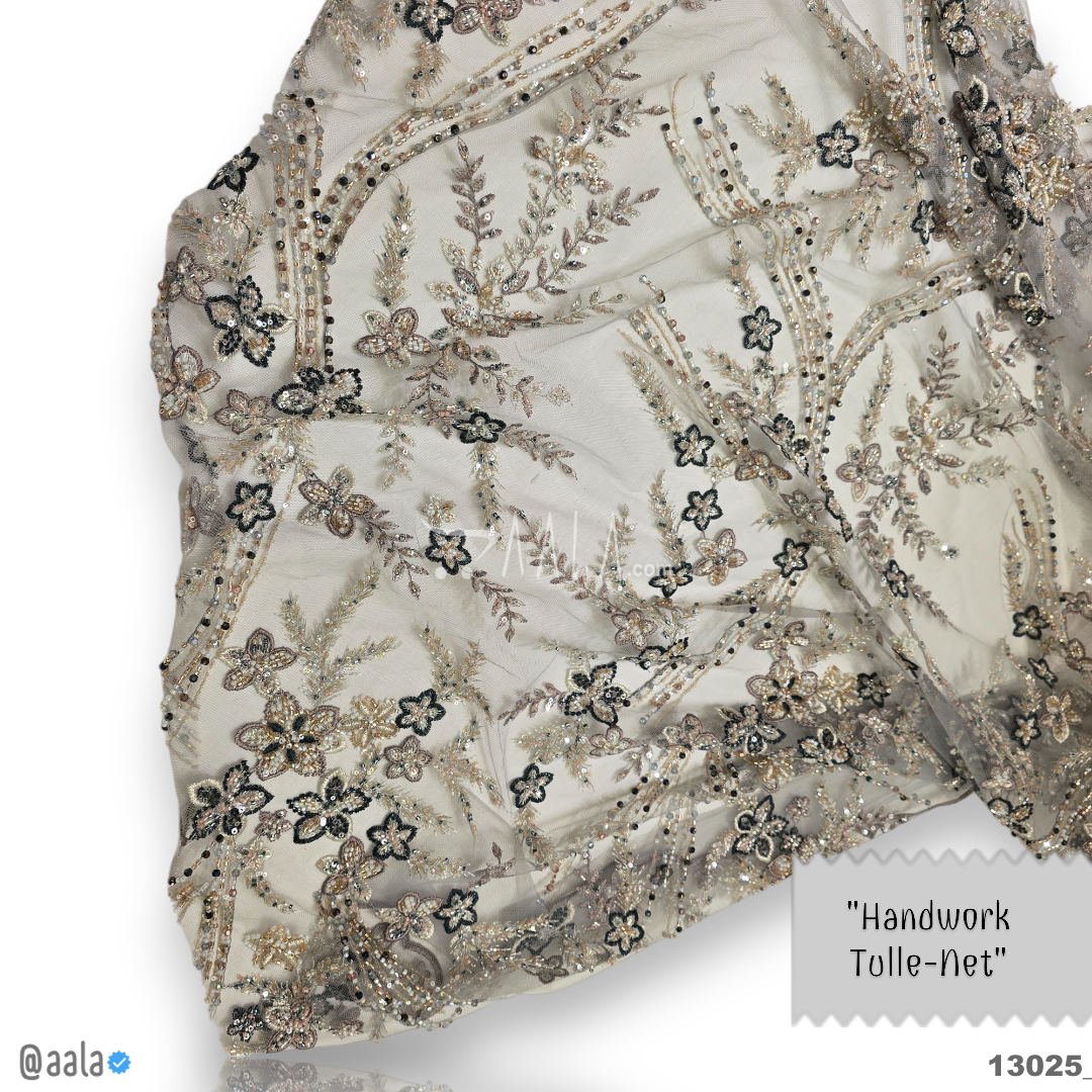 Handwork Net Blend 58-Inches GREY Per-Metre #13025