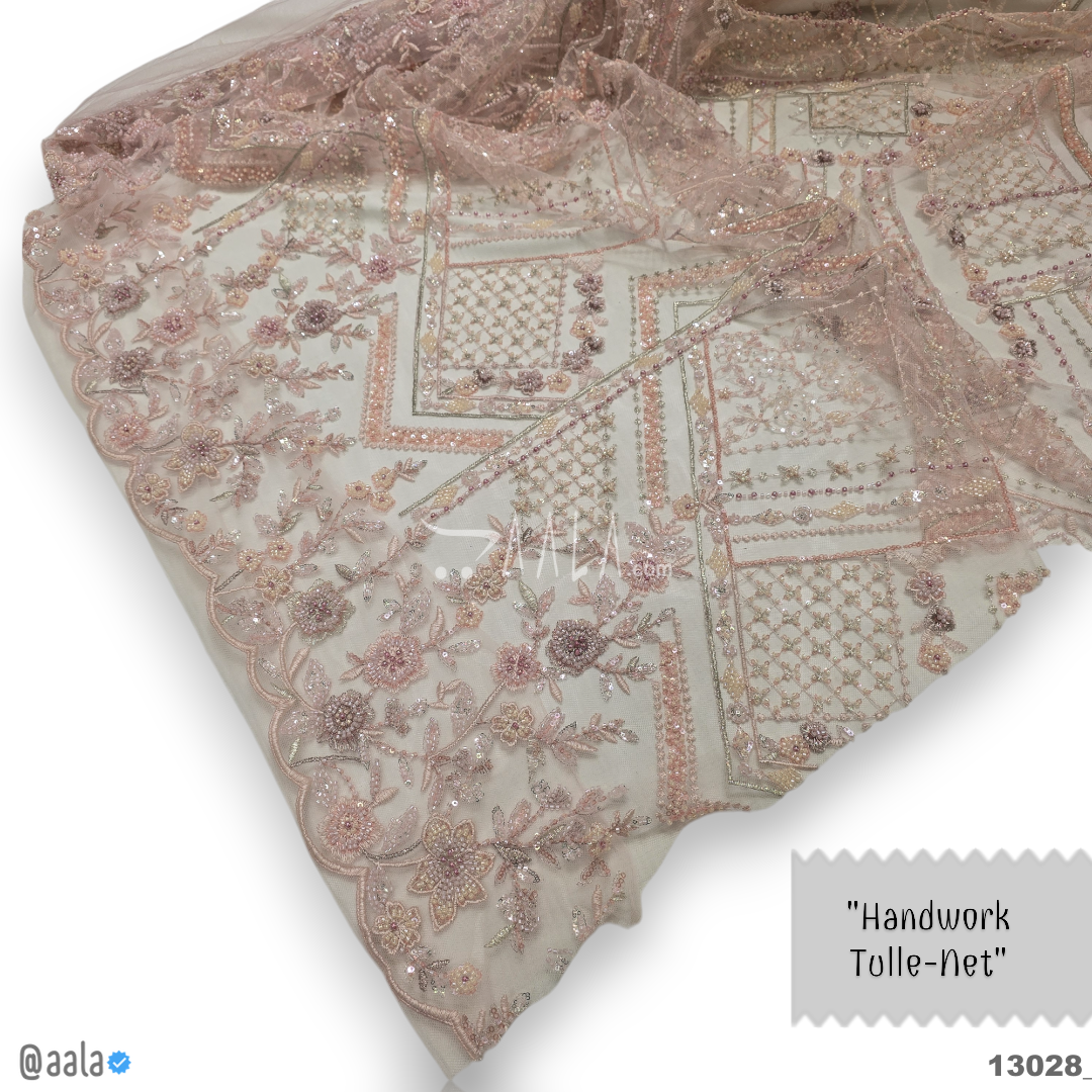 Handwork Net Blend 58-Inches PINK Per-Metre #13028