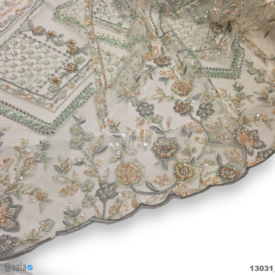 Handwork Net Blend 58-Inches GREEN Per-Metre #13031