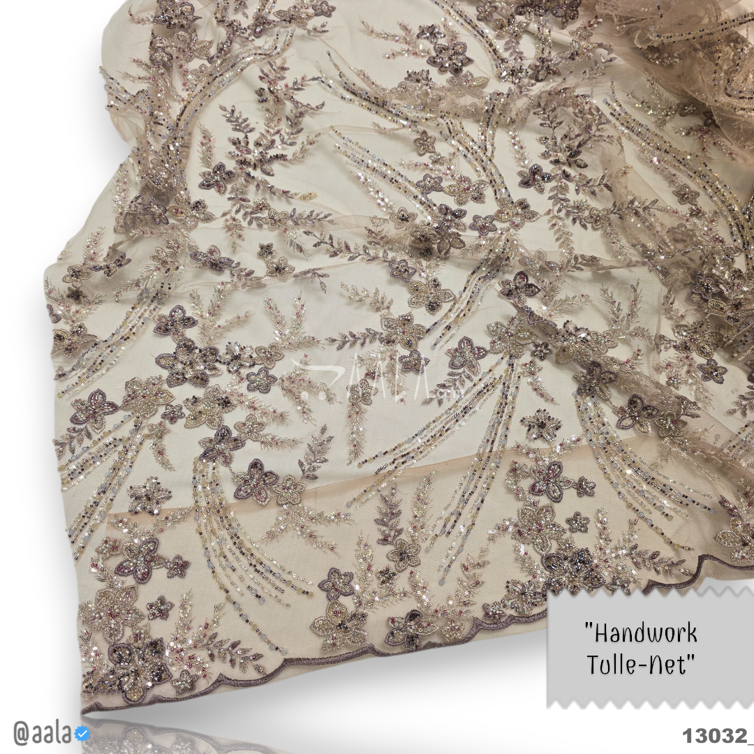 Handwork Net Blend 58-Inches BIEGE Per-Metre #13032