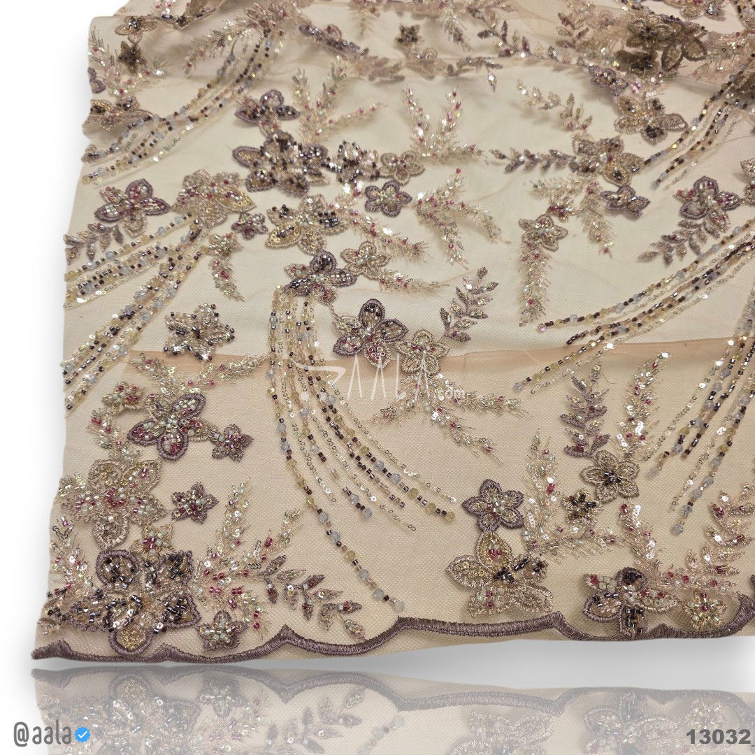 Handwork Net Blend 58-Inches BIEGE Per-Metre #13032