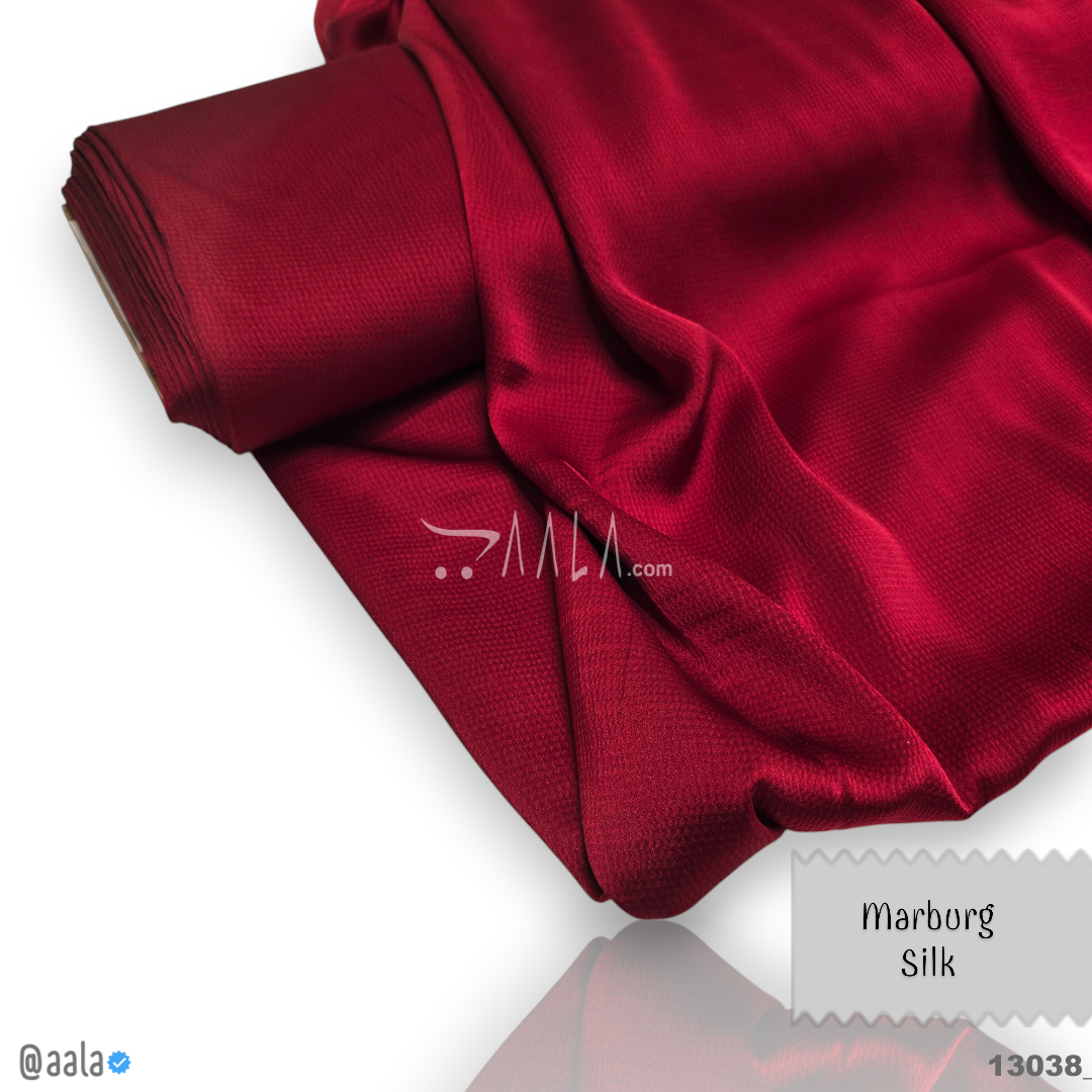 Marburg Silk Blend 58-Inches RED Per-Metre #13038
