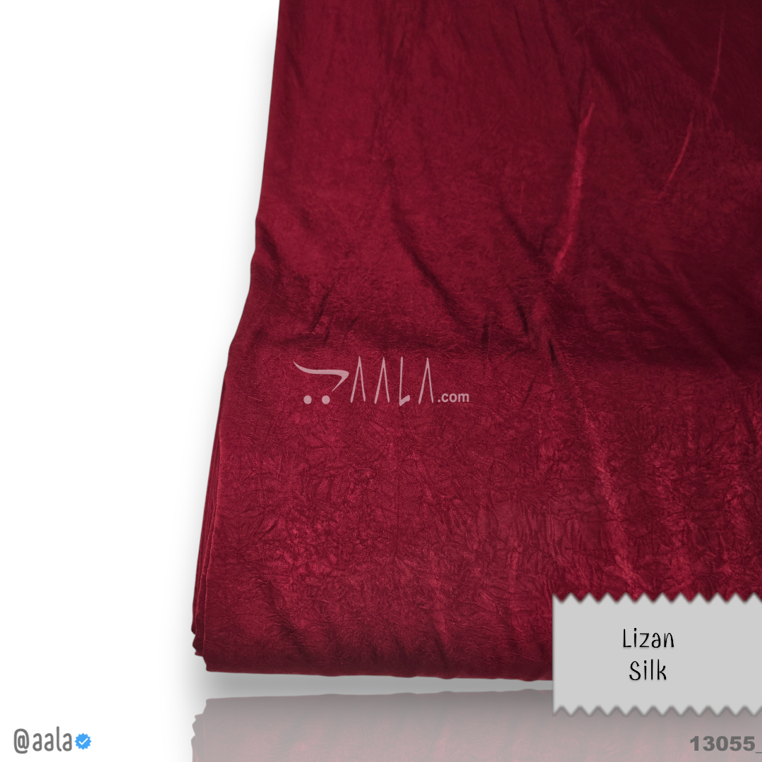 Lizan Silk Blend 58-Inches MAROON Per-Metre #13055