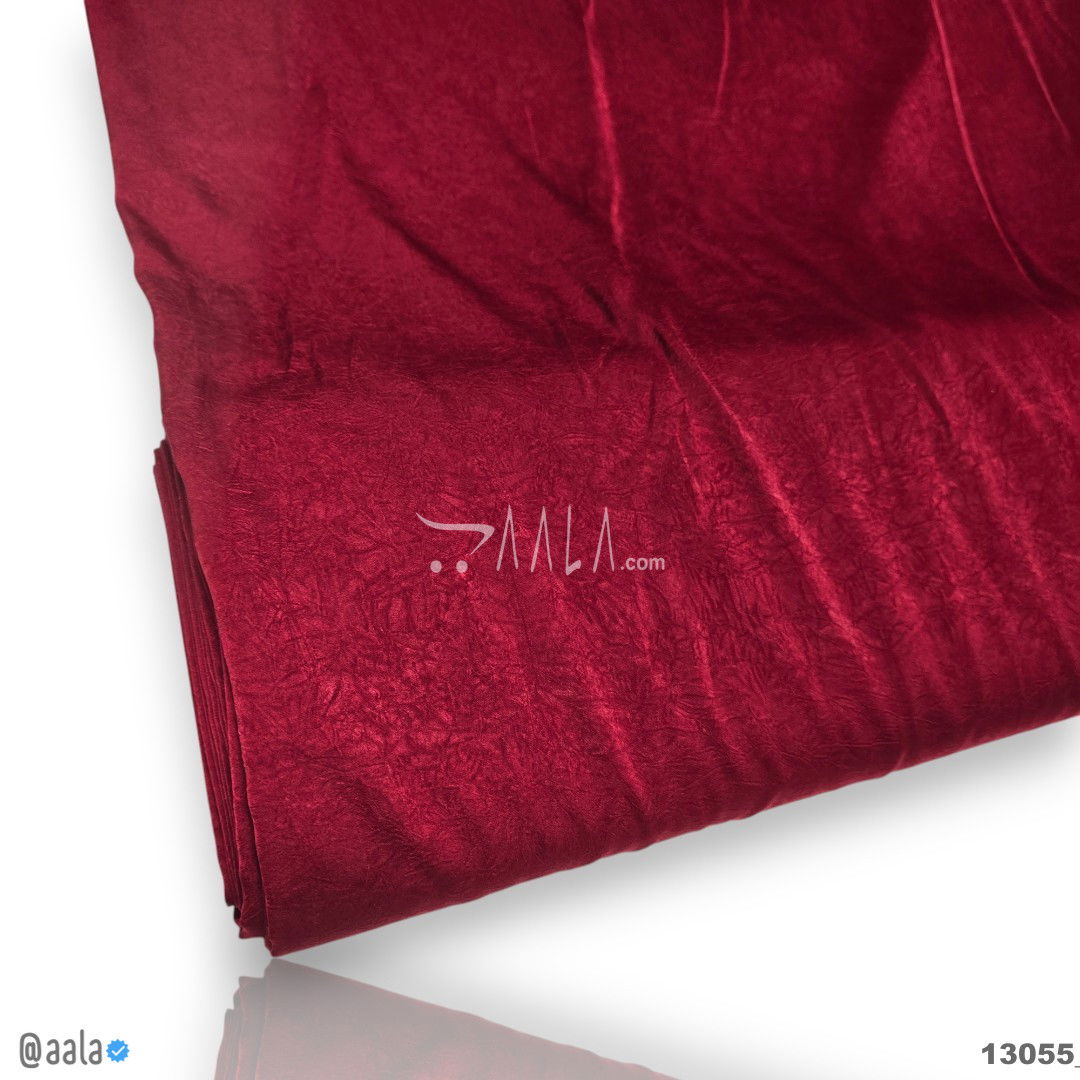 Lizan Silk Blend 58-Inches MAROON Per-Metre #13055