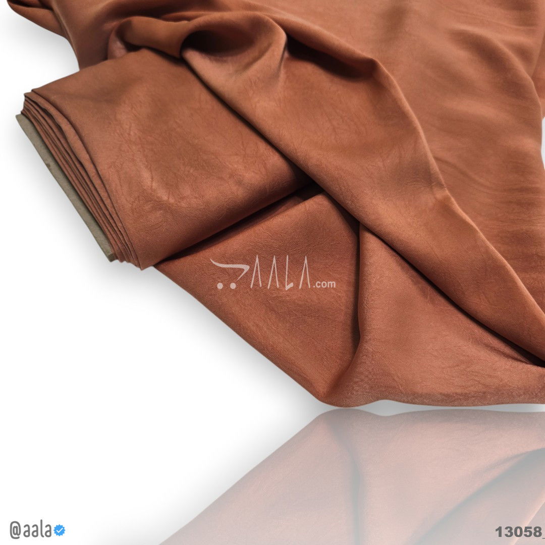 Lizan Silk Blend 58-Inches RUST Per-Metre #13058