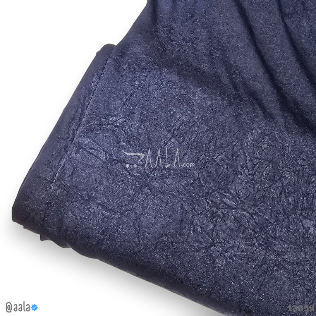 Lizan Silk Blend 58-Inches BLUE Per-Metre 