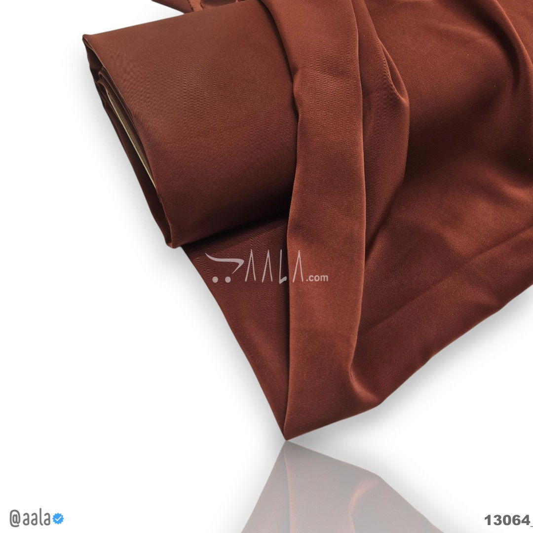 Pepa Double-Georgette Blend 58-Inches RUST Per-Metre #13064