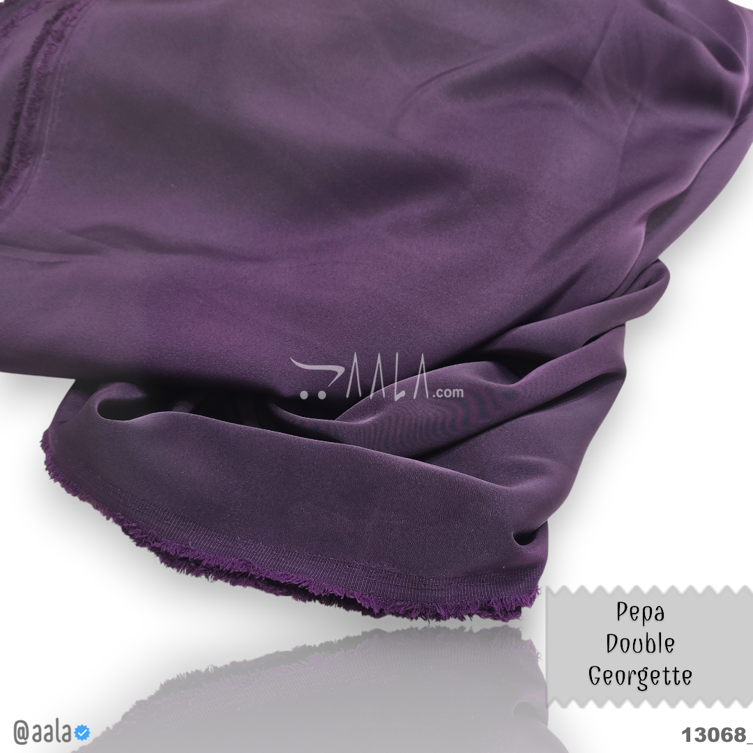 Pepa Double-Georgette Blend 58-Inches PURPLE Per-Metre #13068