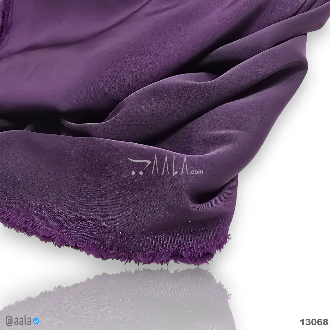 Pepa Double-Georgette Blend 58-Inches PURPLE Per-Metre #13068
