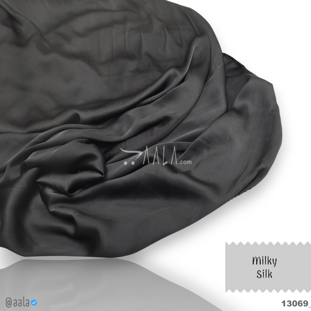 Milky Silk Blend 58-Inches BLACK Per-Metre 